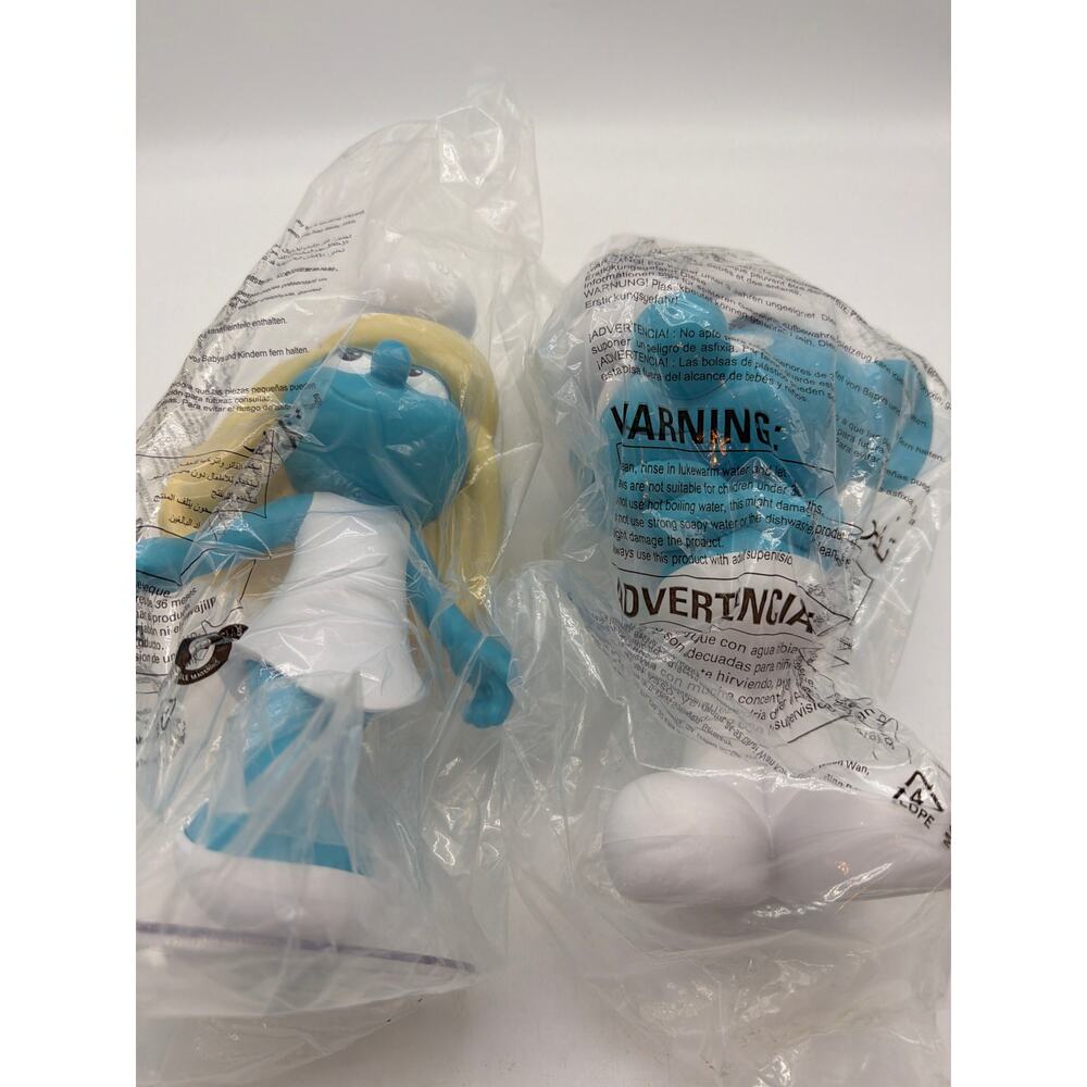 Regal Theatres Exclusive Smurf &‎ Smurfette Movie Cups New Sealed